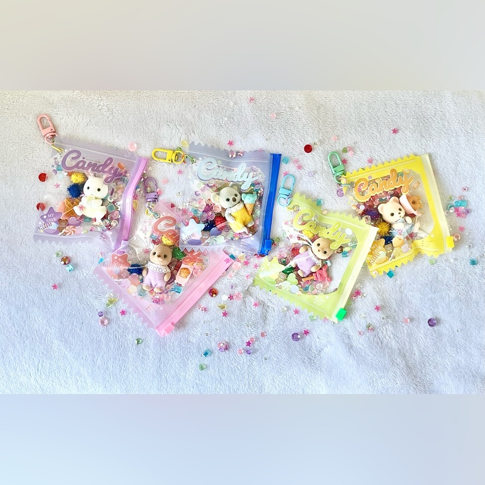 Candy Calico Critters Mini Pouch Keychains